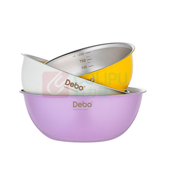 德铂 Debo 不锈钢盆套装 DEP-929威比奇 18/20/22CM