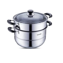 苏泊尔 SUPOR 不锈钢双层蒸锅 VZ26BS01 φ26cm (不锈钢)
