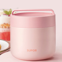 苏泊尔 SUPOR 保温便当盒分格款 KC115FL10 1.15L (蜜桃粉)