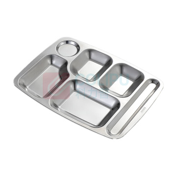 美厨 maxcook 304不锈钢六格餐盘 MCFT786 800ml 不含运费