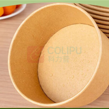 特美居 tmj 一次性饭盒带盖 TMJ-2170 1000型 100套/箱 食品级 圆形 牛皮纸