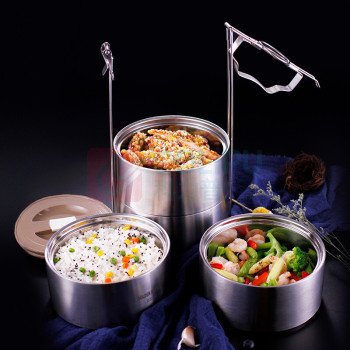 金钥匙 304不锈钢保温饭盒 GK-TL3600-4 3.6L (四层)