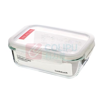 乐扣乐扣 LOCK&LOCK 玻璃保鲜盒五件套 LLG445S001N 1L*1+650ml*1+630ml*1+500ml*2