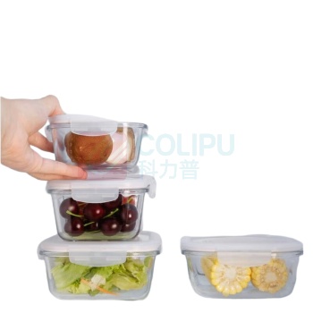 乐扣乐扣 LOCK&LOCK 玻璃保鲜盒五件套 LLG445S001N 1L*1+650ml*1+630ml*1+500ml*2