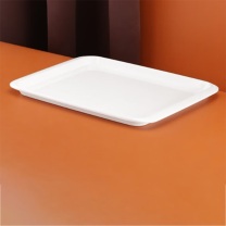 巨博 长方形 密胺托盘 MATP6017-2 43.8*32cm (白色)