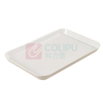 海亚森 HAIYASEN 食品级A5密胺材质托盘 单个装 TK-2036 34.3x23.6x2.6cm 395g (米白色)