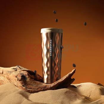 星巴克 幻彩古铜色355mL翻盖杯 11149162 198mm*80mm