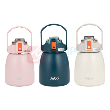 德铂 Debo 艾薇保温杯 DEP-DS305 900ml (蓝色、粉色、白色,颜色随机) 包装尺寸:205*155*155mm24套/箱