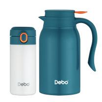 德铂 Debo 奥克登套装壶 DEP-DZ667 300ml/900ml (渐变橙、渐变蓝、蓝白色) 包装尺寸:225*115*230mm12套/箱
