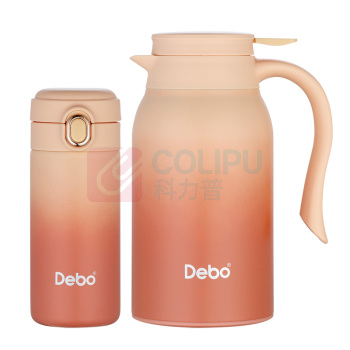 德铂 Debo 奥克登套装壶 DEP-DZ667 300ml/900ml (渐变橙、渐变蓝、蓝白色) 包装尺寸:225*115*230mm12套/箱