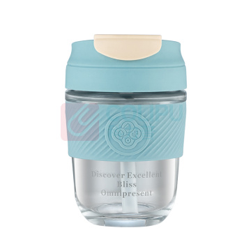 德铂 Debo 艾朵拉(咖啡杯) 透明版 DEP-DS341 320ML (蓝色)