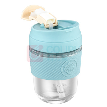 德铂 Debo 艾朵拉(咖啡杯) 透明版 DEP-DS341 320ML (蓝色)
