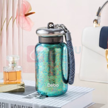 德铂 Debo 范斯洛纯钛迷你杯 DEP-DS421 300ml (绿色、紫红色(颜色随机配送))