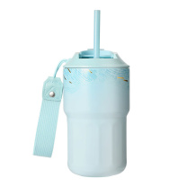 星巴克 微蓝韵律款双饮口咖啡杯 11168495 445ml 304不锈钢