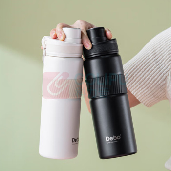 德铂 Debo 艾尔顿运动保温杯 DEP-938 83*83*261mm (黑色、白色(颜色随机))