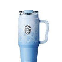 星巴克 青雾梦影款双饮口车载杯 11164854 880ml 304不锈钢
