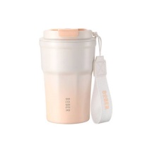 博堡 不锈钢保温杯 350mL 悦饮时光粉色