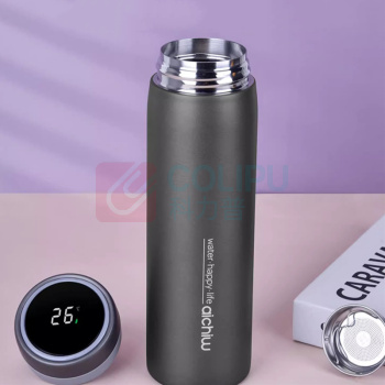 爱奇屋 aichiw 智享数显保温杯 AI-D151 500ml (灰色,金色随机发货)