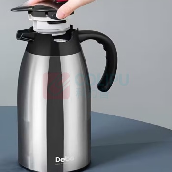 德铂 Debo 沙格304不锈钢2L保温壶 DEP-680 银色