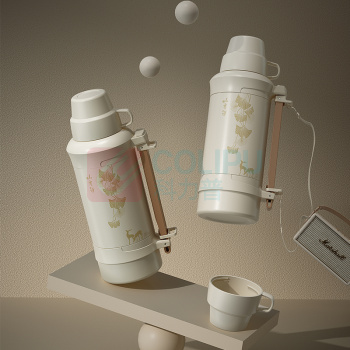 火象 小幸福不锈钢旅行壶 HXB-YZ001 1200ml (白色)