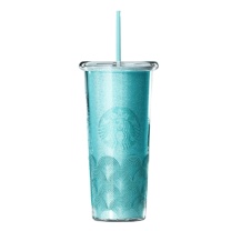 星巴克 青雾梦影款双层吸管杯 11164859 710ml (绿色)