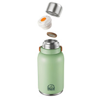 苏泊尔 SUPOR 户外运动旅行大容量随享保温壶 KCV13AC10 1300ml (高山绿)