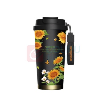 豹牌 BAOPAI 保温咖啡杯 套装-向日葵双杯 BP-T80 2个 (白色、黑色)