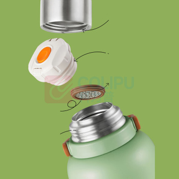 苏泊尔 SUPOR 不锈钢保温杯 KCV10AC10 1000ml (高山绿)