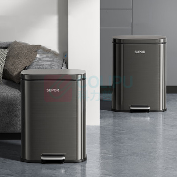苏泊尔 SUPOR 垃圾桶 S050802-12L-Y 12L/个 (钛空灰)