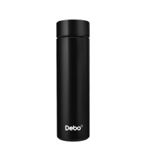 德铂 Debo 智能显示温度保温杯304不锈钢直身杯 DEP-736 500ml (黑色)