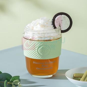 德铂 Debo 艾朵拉咖啡杯 透明款 DEP-DS341 320ml (绿色)