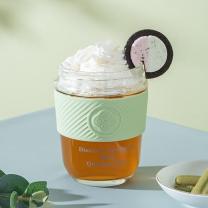 德铂 Debo 艾朵拉咖啡杯 透明款 DEP-DS341 320ml (绿色)