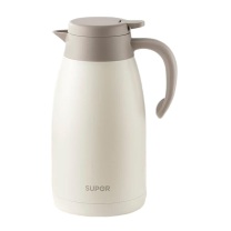 苏泊尔 SUPOR 316L不锈钢保温壶 KC23KH510 2.3L (燕麦白)