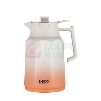 德铂 Debo 海伦娜八角保温壶 DEP-896 1600ml (暮光蓝 暮光橙颜色随机发货) 316不锈钢