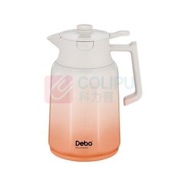德铂 Debo 海伦娜八角保温壶 DEP-896 1600ml (暮光蓝 暮光橙颜色随机发货) 316不锈钢