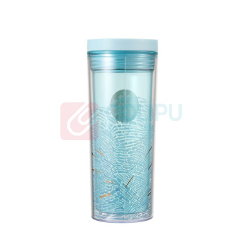 星巴克 微蓝韵律款双层咖啡杯 11168504 400ml