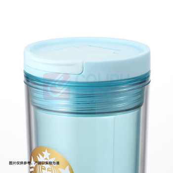 星巴克 微蓝韵律款双层咖啡杯 11168504 400ml