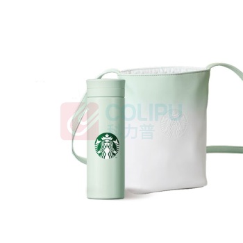 星巴克 不锈钢保温杯配杯套 325ml 配手提袋 (薄荷绿)