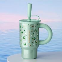 星巴克 水杯 绿野秘境 800ml (绿色)