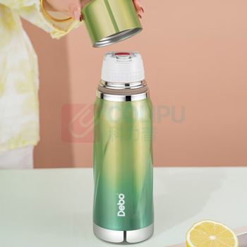 德铂 Debo 316不锈钢保温杯 DEP-902 520ml (渐变绿)