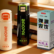 豹牌 BAOPAI 双饮盖弹跳保温杯 BP03-V2018 500ml