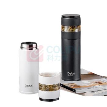 德铂 Debo 茶韵保温杯 DEP-964 400ml (白色/黑色) 40套/件