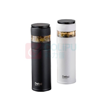 德铂 Debo 茶韵保温杯 DEP-964 400ml (白色/黑色) 40套/件