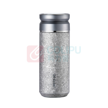 德世朗 DESLON 纯钛保温杯 DTXB-400 400ml (皓月银)