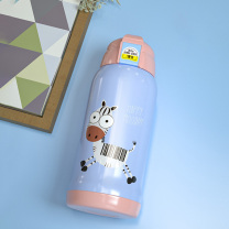 天喜 TIANXI 儿童保温杯 TBB139-500-4 500ml  带杯套大容量316不锈钢吸管水杯