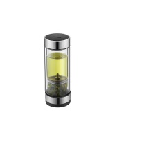 苏泊尔 SUPOR 茶水分离玻璃杯 KC36JH10 360ml (伯爵黑)