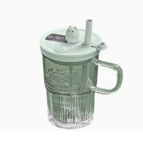 乐唯诗 全自动温显杯搅拌杯 熊猫温显透明搅拌杯 400ml