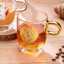 乐唯诗 龙腾玻璃杯 320ml (金)
