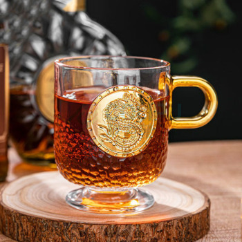 乐唯诗 龙腾玻璃杯 320ml (金)