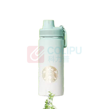 星巴克 清透薄荷绿款不锈钢运动杯 11156055 520mL (薄荷绿) 304不锈钢